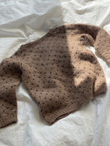 Håndstrikket sweater med hjerter, uld str. 2 år