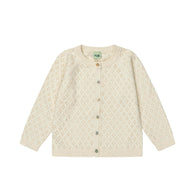 FUB Baby Pointelle Cardigan - Ecru