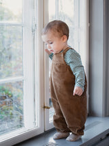 Serendipity baby Overalls i fløjl, Driftwood