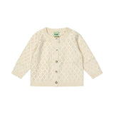 FUB Baby Pointelle Cardigan - Ecru