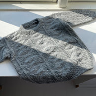 Håndstrikket Esther sweater - Alpaka & uld str. 2-3 år