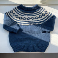 Håndstrikket sweater - Merino str. 1-2 år