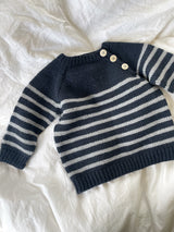 Håndstrikket Seaside sweater, Merino str. 1 år