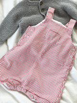 Petit Bateau stribede overalls str. 6 mdr