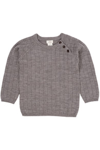 Copenhagen Colors Merino Knitted Blouse - Natural Melange