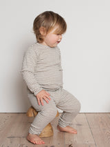 Serendipity baby leggings, Taupe/Offwhite