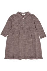 Copenhagen Colors Merino Pointelle Dress - Natural Melange