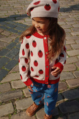 Konges Sløjd Belou Knit Collar Cardigan - Ladybug